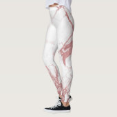 PixDezines Marmeren Slab/Rose Gouden Aderen Leggings (Links)