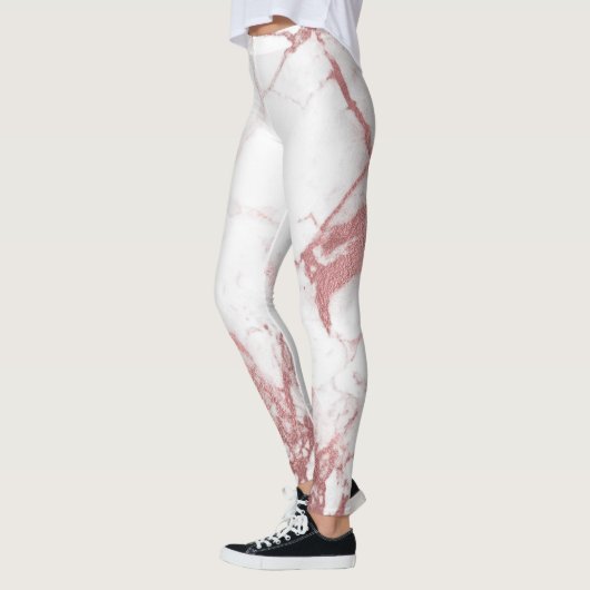 PixDezines Marmeren Slab/Rose Gouden Aderen Leggings (Links)