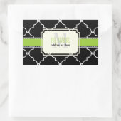 PixDezines Marokkaanse trellis/DIY kleuren Rechthoekige Sticker (Tas)