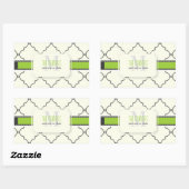 PixDezines Marokkaanse trellis/DIY kleuren Rechthoekige Sticker (Vel)