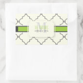 PixDezines Marokkaanse trellis/DIY kleuren Rechthoekige Sticker (Tas)