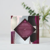 PixDezines Masala Rood Blush Zilver Kaart (Staand voorkant)