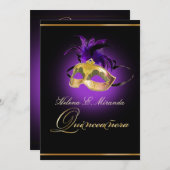 PixDezines Masquerade/amethyst paars/DIY kleur!! Kaart (Voorkant / Achterkant)