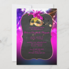 PixDezines Masquerade/Quince/Laserlichten Kaart