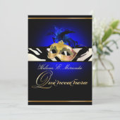 PixDezines Masquerade/Quincenera/DIY kleur! Kaart (Staand voorkant)