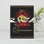PixDezines Masquerade/Quincenera/Zebra/DIY kleur!! Kaart (Staand voorkant)