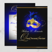 PixDezines Masquerade/Royal Blue/DIY color! Kaart (Voorkant / Achterkant)