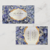 PixDezines maui blauwe hortensia Visitekaartje (Voorkant / Achterkant)