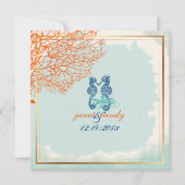 PixDezines maui coral+seahorse, strand Kaart (Voorkant)