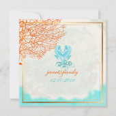 PixDezines maui coral+seahorse, strand Kaart (Voorkant)