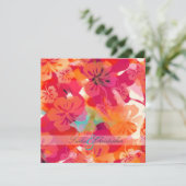 PixDezines Maui Hibiscus Kaart (Staand voorkant)