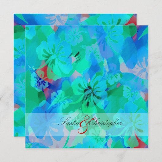 PixDezines Maui Hibiscus Kaart (Voorkant / Achterkant)