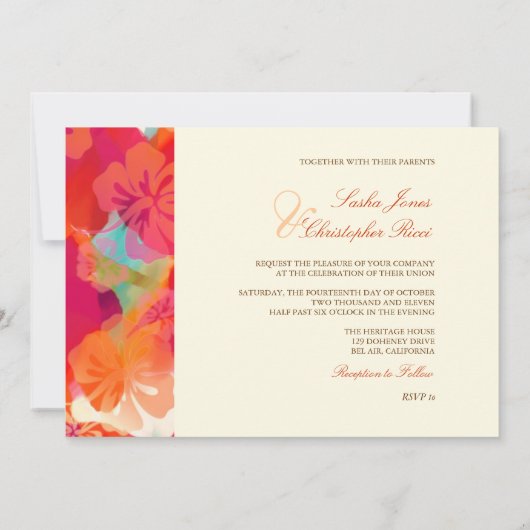 PixDezines Maui Hibiscus Kaart (Achterkant)