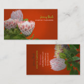 PixDezines maui protea/diy achtergrondkleur Visitekaartje (Voorkant / Achterkant)