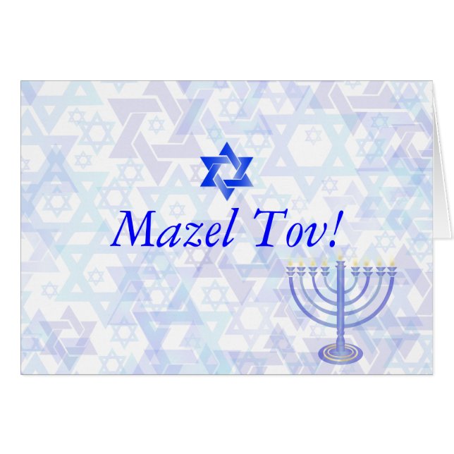 PixDezines Mazel Tov/Gefeliciteerd (Voorkant Horizontaal)