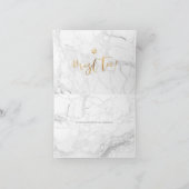 PixDezines Mazel Tov, Marble+Faux Gold Calligraphy Kaart (Binnen)