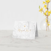 PixDezines Mazel Tov, Marble+Faux Gold Calligraphy Kaart (Gele Bloem)