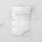 PixDezines Mazel Tov, Marble+Faux Gold Calligraphy Kaart (Binnen)