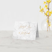 PixDezines Mazel Tov, Marble+Faux Gold Kaart (Gele Bloem)