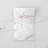 PixDezines Mazel Tov, Marble+Faux Rose Gold Kaart (Binnen)