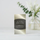 PixDezines Medium Stripes + Faux Foil Visitekaartje (Staand voorkant)