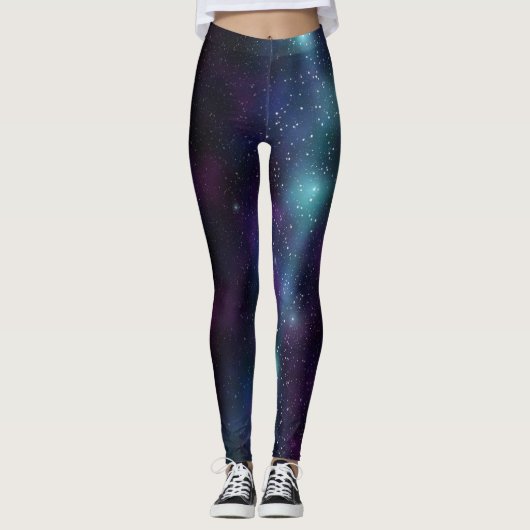 PixDezines Melkweg / Kosmische Energie Leggings (Voorkant)