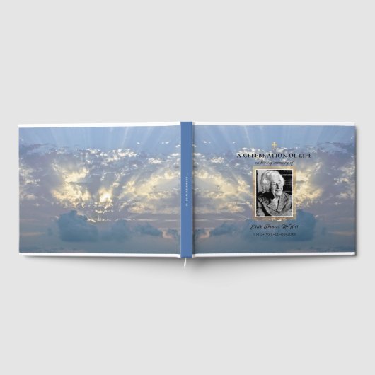 PixDezines Memorial Sun+Sky Gastboek Gastenboek (Volledig)