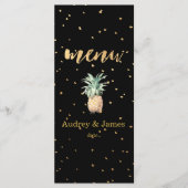 PixDezines Menu/Ananas/Gouden Specks/DIY achtergro Menu (Voorkant)