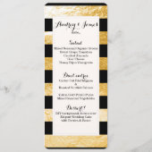 PixDezines Menu Black Stripes/Faux Gold (Achterkant)