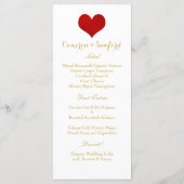 PixDezines Menu DIY Kleur/Groot Rood Hart (Achterkant)