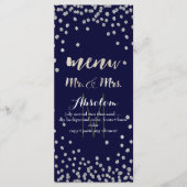 PixDezines menu DIY kleur/zilveren confetti (Voorkant)