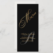 PixDezines Menu/Fancy Script/Faux Gold Menu (Voorkant / Achterkant)