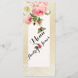 PixDezines Menu Faux Gold Spects/rozen