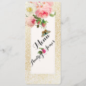 PixDezines Menu Faux Gold Spects/rozen (Voorkant)