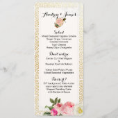 PixDezines Menu Faux Gold Spects/rozen (Achterkant)