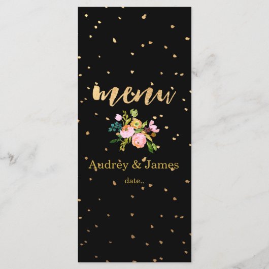 PixDezines menu florale waterverf/ranunculus (Voorkant)