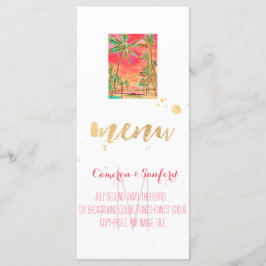 PixDezines menu  hawaii strand/koraal