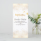 PixDezines menu schittert met gouden spikkels/DIY (Staand voorkant)
