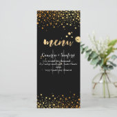 PixDezines menu verblind gouden stippen (Staand voorkant)