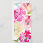 PixDezines Menu Waterverf Pioenen Kaart (Achterkant)