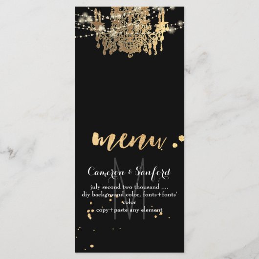 PixDezines menukroonluchter/lichtsnaren Menu (Voorkant)