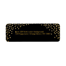 PixDezines met goud/DIYbackground Etiket