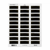 PixDezines met goud/DIYbackground Etiket (Full Sheet)