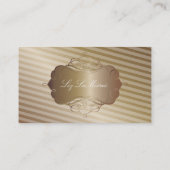 PixDezines Middelgrote Stripes + Faux Koper Visitekaartje (Achterkant)