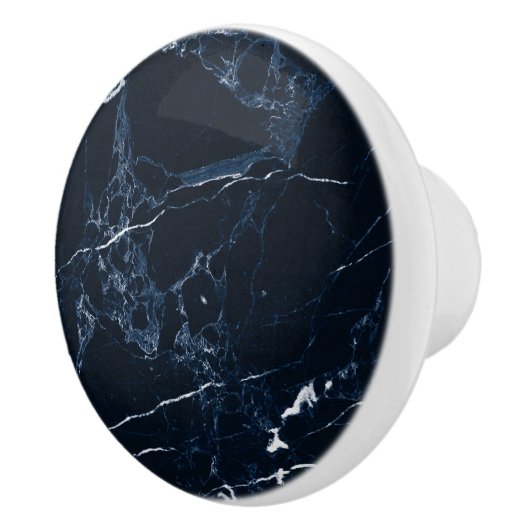PIXDEZINES MIDNIGHT BLUE MARBLE KERAMISCHE KNOP (Rechts)