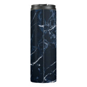 PixDezines MIDNIGHT BLUE MARBLE Thermosbeker (Achterkant)