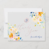 PixDezines Midzomer Rozen Mitzvah Dank u✡ RSVP Kaartje (Voorkant)