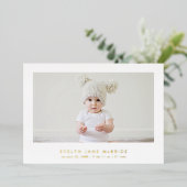 PixDezines Minimale Folie 5x7 Folie Uitnodiging (Staand Voorkant)