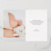 PixDezines Minimale Folie 5x7 Uitnodiging (Achterkant)