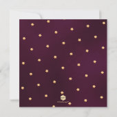 PixDezines minimalistisch DIY FAUX GOLD Mitzvah Kaart (Achterkant)
